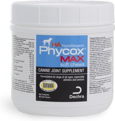 Phycox MAX HypoAllergenic HA Soft Chews Joint Supplement for Dogs, 90 count