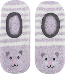 snoozies! Womens Cat Maryjane Animal Socks, Lavender, Fits Shoe Size 5-10 slide 2 of 2
