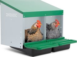 Homestead Essentials 2-Compartment Classic Rollout Chicken Nesting Box