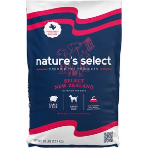 Nature's Select New Zealand Lamb & Rice Recipe Dry Dog Food, 28-lb bag