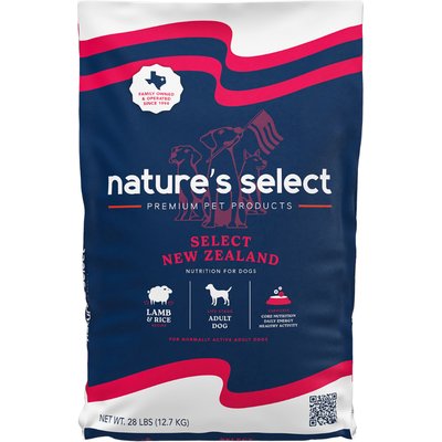 Nature's Select Nature's Select New Zealand Lamb & Rice Recipe Dry Dog Food, 28-lb bag