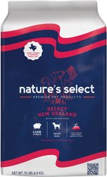 Nature's Select New Zealand Lamb & Rice Recipe Dry Dog Food, 15-lb bag slide 1 of 7