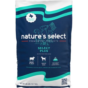 Nature's Select Plus Beef & Rice Recipe Dry Dog Food, 28-lb bag