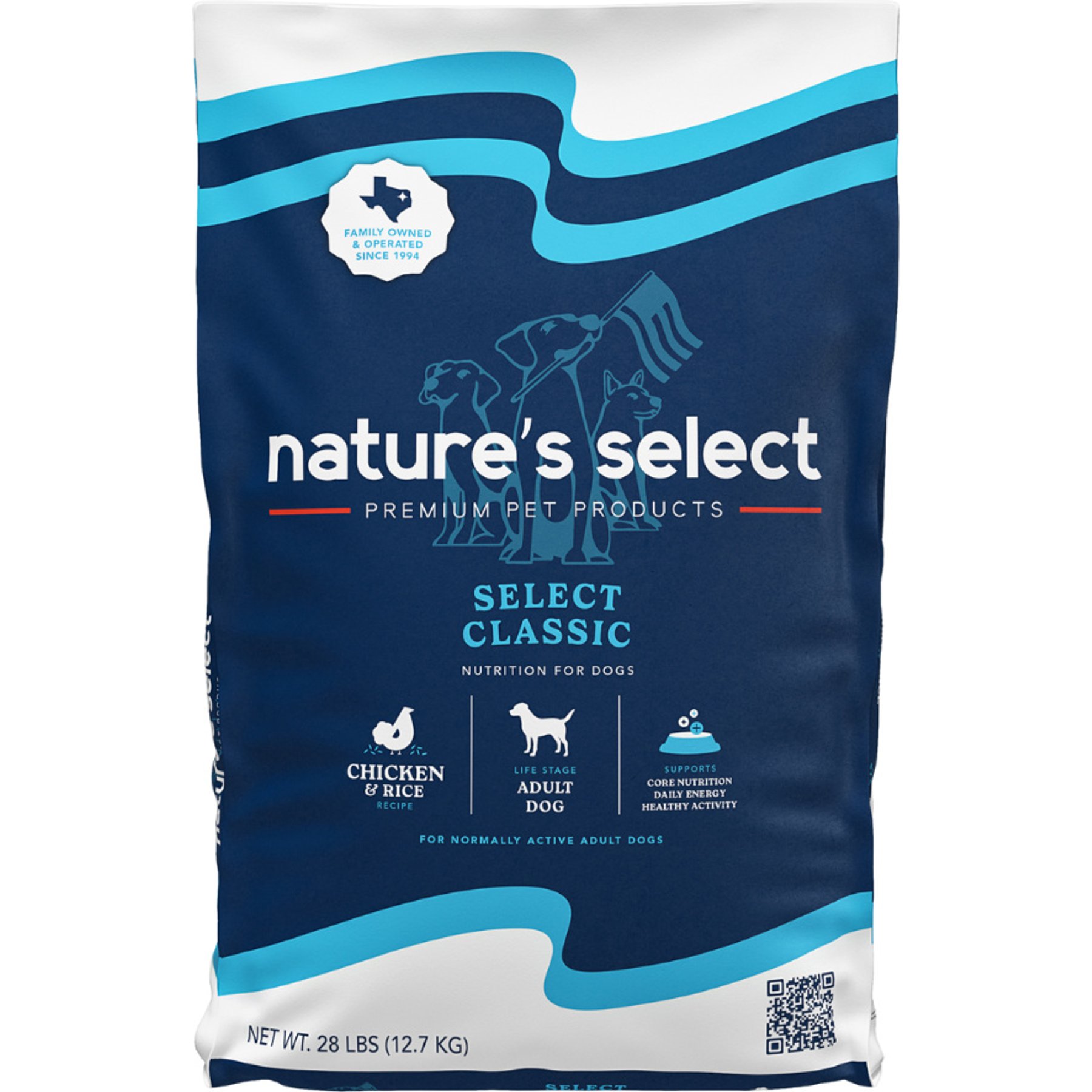 Nature's Select Classic Chicken & Rice Recipe Dry Dog Food, 28-lb bag
