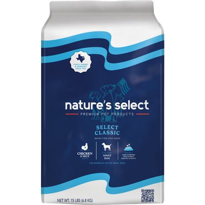 Nature's Select Nature's Select Classic Chicken & Rice Recipe Dry Dog Food, 15-lb bag