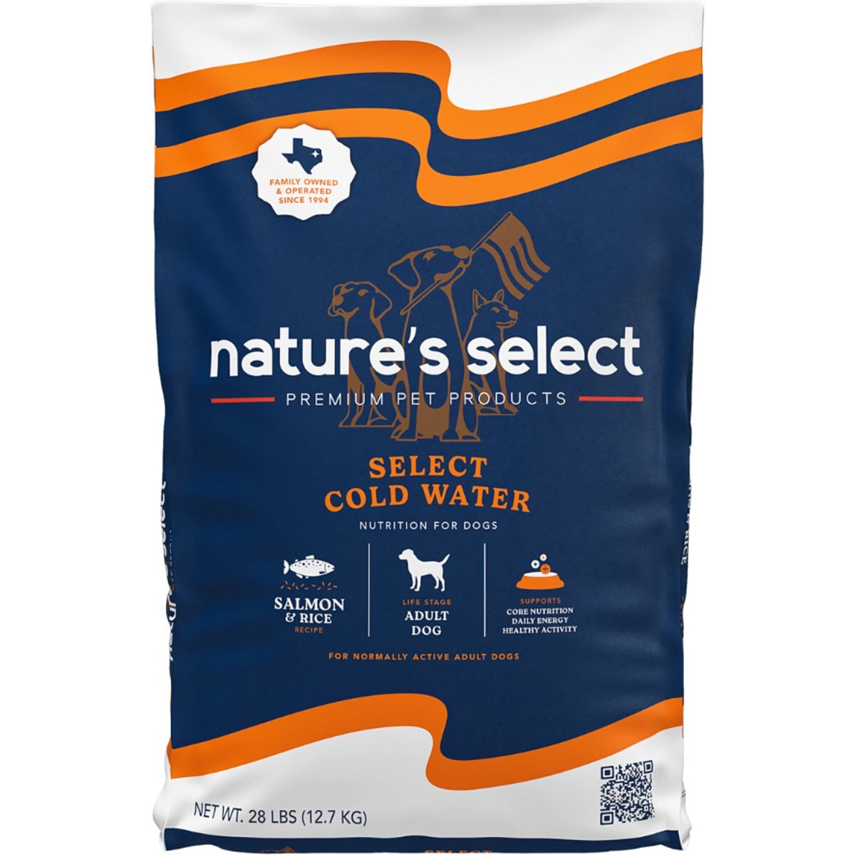 Nature's Select Cold Water Salmon & Rice Recipe Dry Dog Food, 28-lb bag