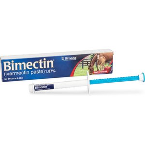 Bimeda Bimectin Ivermectin 1.87% Paste Horse Dewormer, 0.21-oz tube