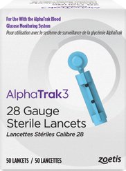 AlphaTRAK 3 28 Gauge Sterile Lancets for AlphaTrak 3 Blood Glucose Monitoring System, 50 count slide 1 of 6