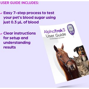 AlphaTRAK 3 Starter Kit Diabetic Blood Glucose Test Kit for Cats, Dogs & Horses