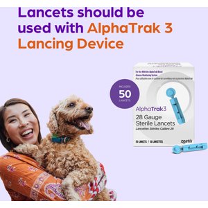 AlphaTRAK 3 28 Gauge Sterile Lancets for AlphaTrak 3 Blood Glucose Monitoring System, 50 count