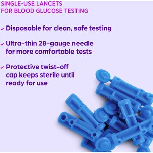AlphaTRAK 3 28 Gauge Sterile Lancets for AlphaTrak 3 Blood Glucose Monitoring System, 50 count