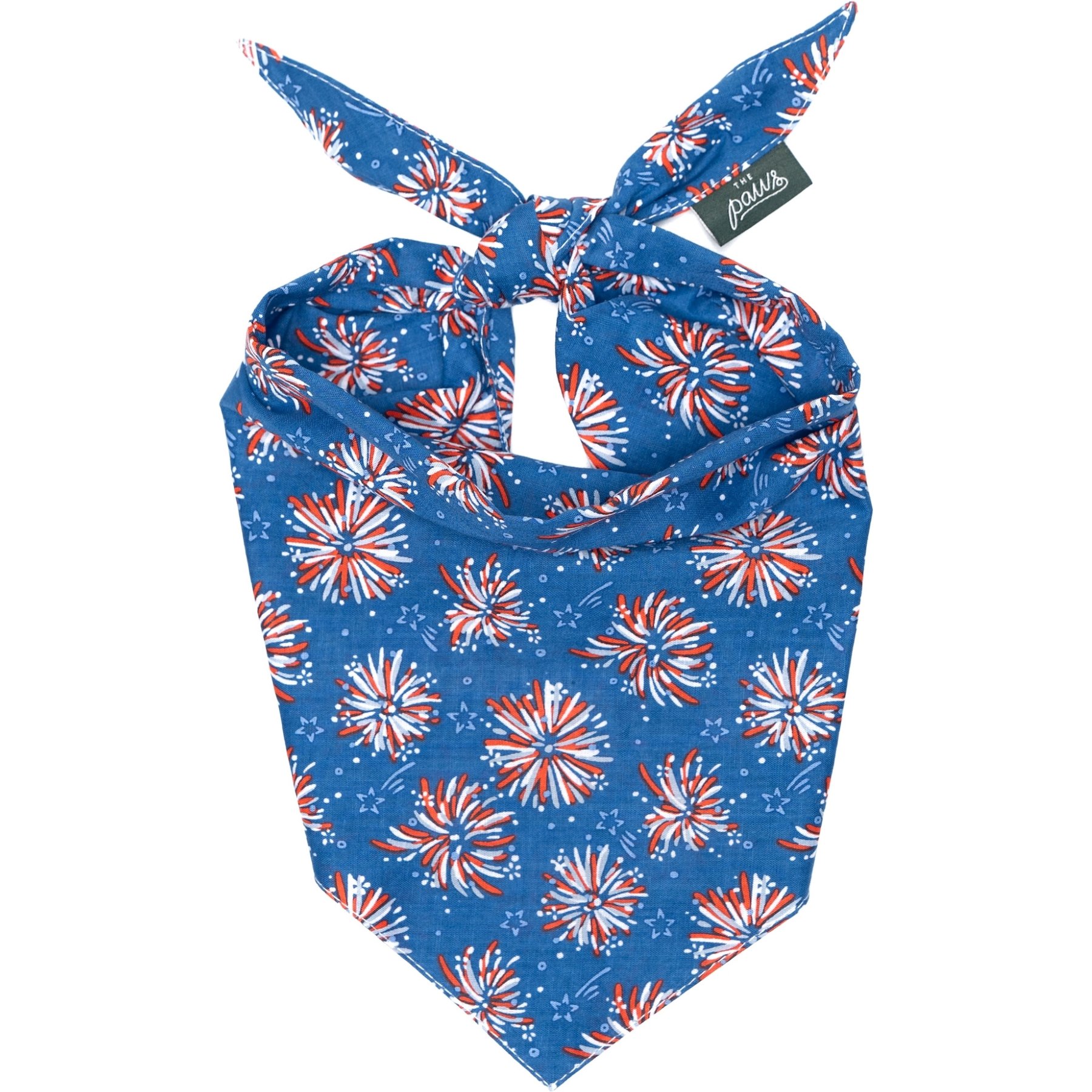 The Paws Firecracker Dog & Cat Bandana, Large