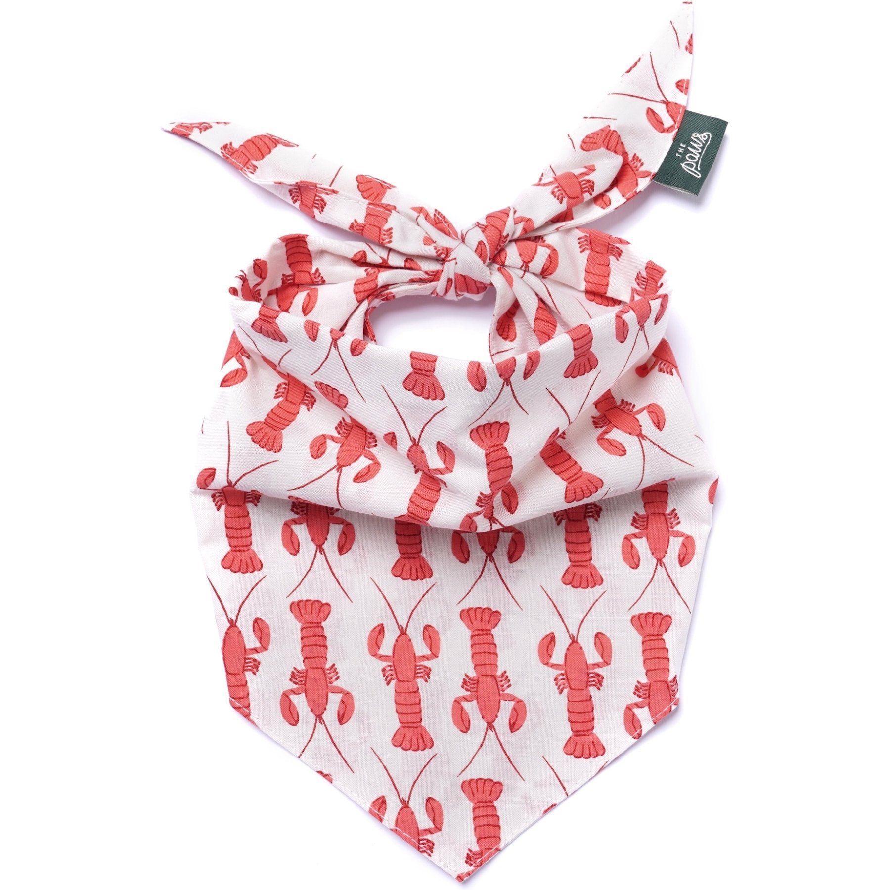 The Paws Lobstah Dog & Cat Bandana, Medium