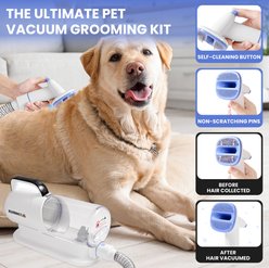 We Love Doodles All-In-One Professional Grooming 9 Piece Dog Vacuum Kit, White slide 2 of 7