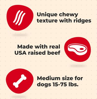 Show full view: Milk-Bone Comfort Chews Real Beef Dog Treats, 16 count slide 7 of 10