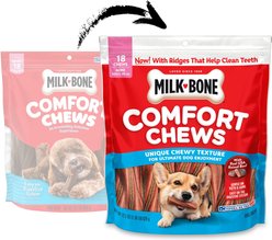 Milk-Bone Mini Comfort Chews Real Beef Dog Treats, 18 count slide 2 of 8