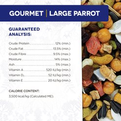 Hari Gourmet Premium Seed Mix Large Parrot Bird Food, 20-lb bag slide 2 of 6