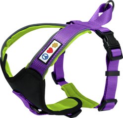 Pawtitas Nylon Reflective Back Clip Dog Harness, Purple, Small: 18 to 22-in chest