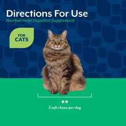 NaturVet Hairball Help! Digestion Salmon & Bacon Flavored Supplement for Cats, 100 count slide 2 of 7