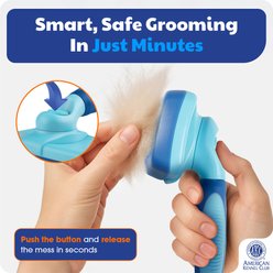 American Kennel Club Self-Cleaning Deshedding Dog & Cat Slicker Brush Grooming Tool slide 2 of 7