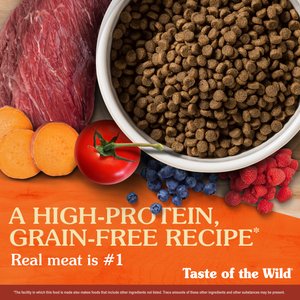 Taste of the Wild High Prairie Puppy Formula Grain-Free Dry Dog Food, 28-lb bag