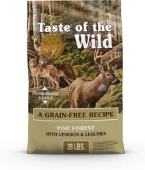 Taste of the Wild Pine Forest Grain-Free Dry Dog Food, 28-lb bag