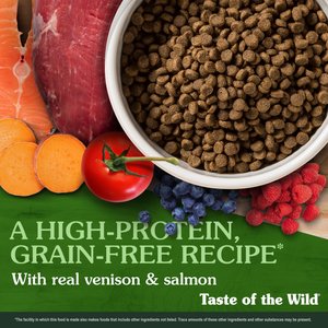 Taste of the Wild Rocky Mountain Roasted Venison & Smoke-Flavored Salmon Grain-Free Dry Cat Food, 14-lb bag