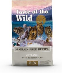 Taste of the Wild Wetlands Grain-Free Dry Dog Food, 28-lb bag