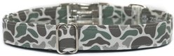Zaley Designs Old School Camouflage Cotton Adjustable Dog Collar, Tan, Medium: 13 to 20-in neck, 1-in wide slide 2 of 5