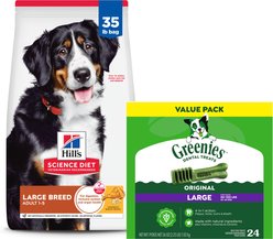 Hill's Science Diet Adult Large Breed Dry Food + Greenies Large Dental Dog Treats