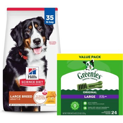 Hill's Science Diet Hill's Science Diet Adult Large Breed Dry Food + Greenies Large Dental Dog Treats
