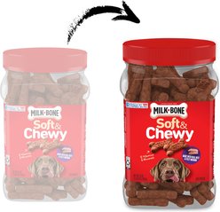 Milk-Bone Soft & Chewy Beef & Filet Mignon Recipe Chuck Roast Dog Treats, 25-oz tub slide 2 of 8