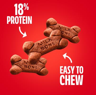 Show full view: Milk-Bone Soft & Chewy Beef & Filet Mignon Recipe Chuck Roast Dog Treats, 25-oz tub slide 5 of 10