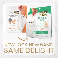 Purina Fancy Feast Chef's Cuts Natural Real Chicken Soft & Chewy Cat Treat, 10 count slide 2 of 7