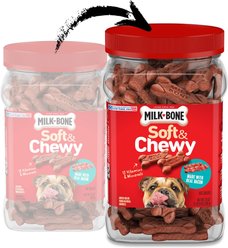 Milk-Bone Real Bacon Soft & Chewy Dog Treats, 25-oz canister slide 2 of 8