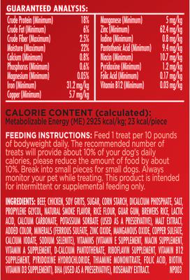 Show full view: Milk-Bone Soft & Chewy Beef & Filet Mignon Recipe Chuck Roast Dog Treats, 25-oz tub slide 9 of 10