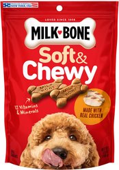 Milk-Bone Soft & Chewy Chicken Recipe Dog Treats, 5.6-oz bag