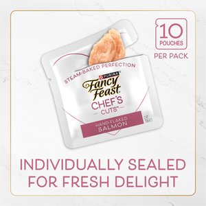 Purina Fancy Feast Purely Natural Chicken, Tuna & Salmon Variety Pack Soft Cat Treat, 10 count