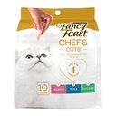 Purina Fancy Feast Chef's Cuts Variety Pack Real Chicken, Real Salmon, and Real Tuna Soft & Chewy Cat Treat, 10 count
