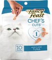 Fancy Feast Purina Fancy Feast Chef's Cuts Real Hand-Flaked Natural Tuna Soft & Chewy Cat Treat, 10 count