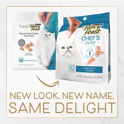 Purina Fancy Feast Chef's Cuts Real Hand-Flaked Natural Tuna Soft & Chewy Cat Treat, 10 count  slide 2 of 7