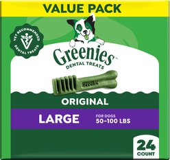 Greenies Large Natural Original Chicken Flavor Dental Dog Treats, 24 count