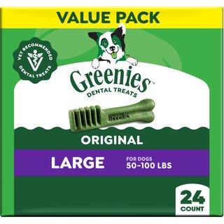 Greenies Large Natural Original Chicken Flavor Dental Dog Treats, 24 count slide 1 of 9