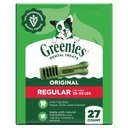 Greenies Regular Natural Original Chicken Flavor Dental Dog Treats, 27 count