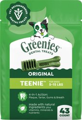 Greenies Teenie Natural Original Chicken Flavor Dental Dog Treats, 43 count