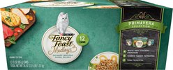 Fancy Feast Medleys Primavera Collection Adult Chicken Turkey & Tuna Variety Pack in Broth Gourmet Wet Cat Food, 3-oz, case of 12