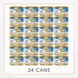 Fancy Feast Classic Ocean Whitefish & Tuna Feast Wet Cat Food, 3-oz can, case of 24 slide 2 of 8