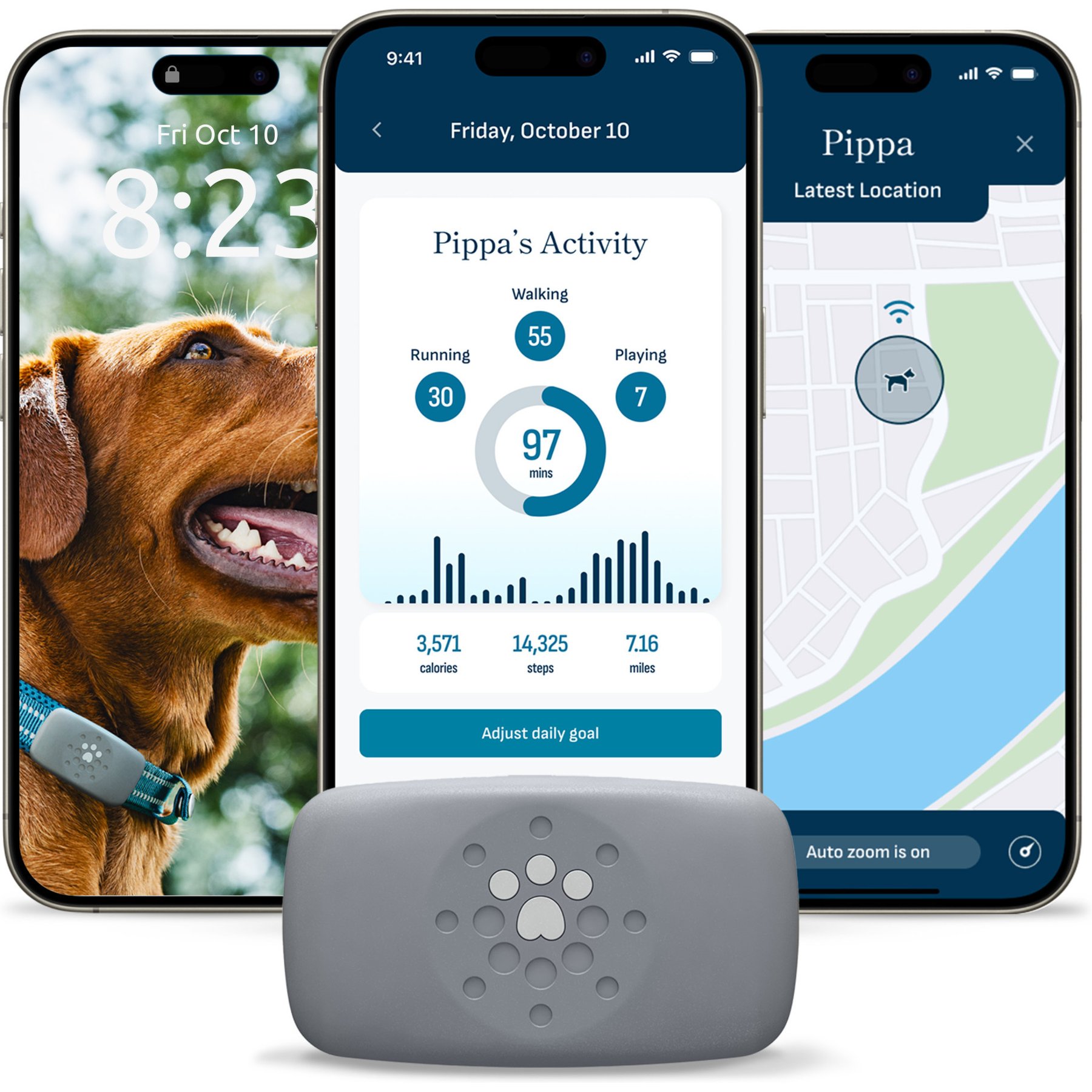Purina Petivity Waterproof Smart GPS & Activity Dog Tracker Tag