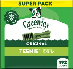 Greenies Teenie Natural Original Chicken Flavor Dental Dog Treats, 192 count