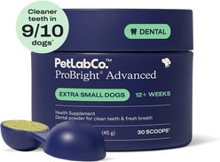 PetLabCo. ProBright Advanced Dental Powder for Dogs, X-Small Dogs: 1.59-oz jar